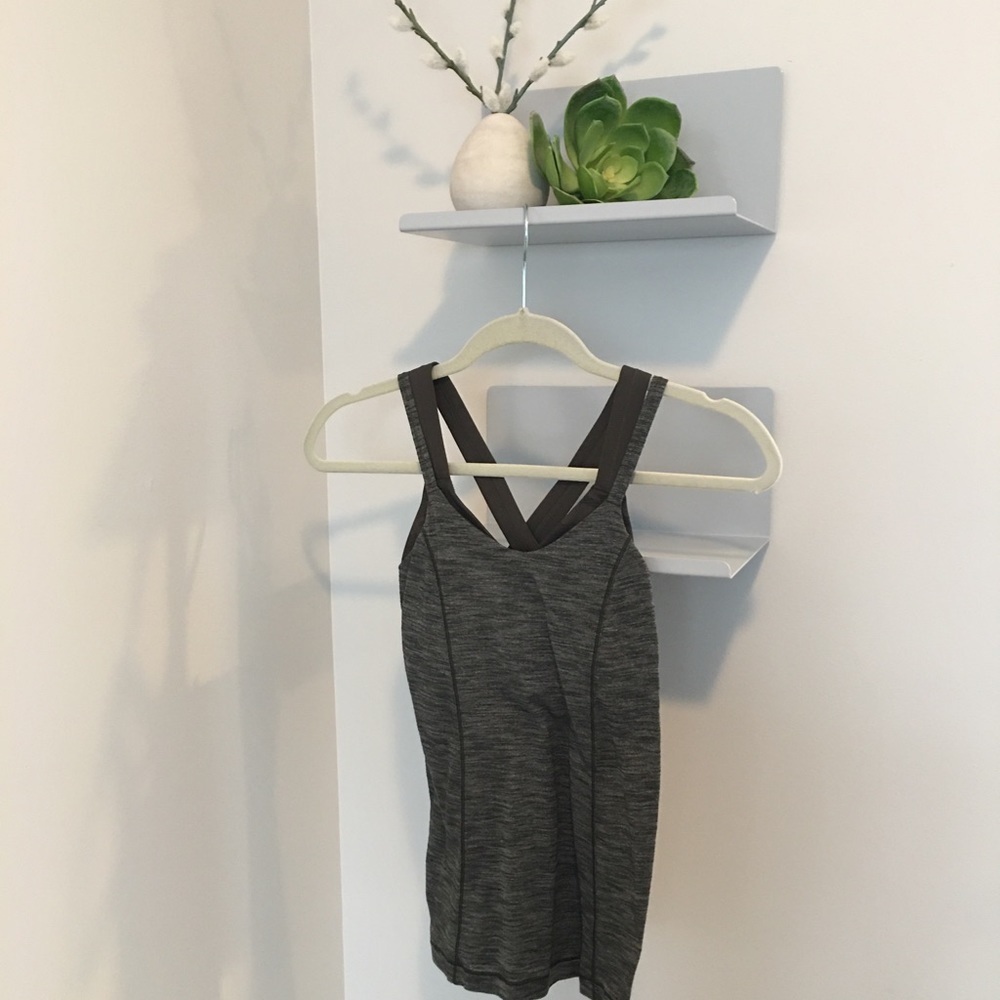 Lululemon olive tank top, size 2